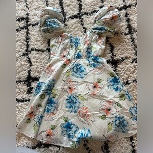 Ruched puff sleeve mini dress